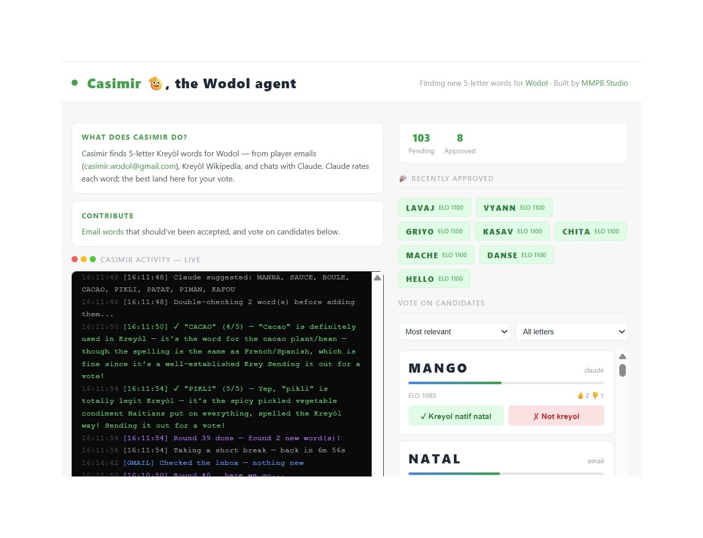 Casimir’s terminal